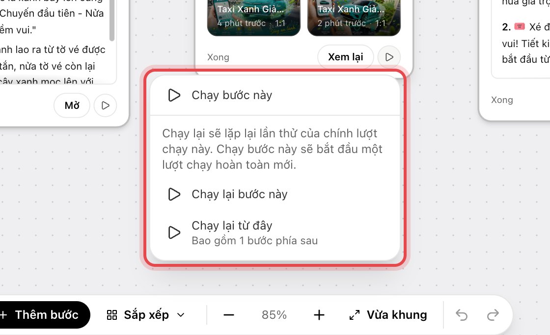 Hiện tại: Nói về lần thử và lượt chạy
